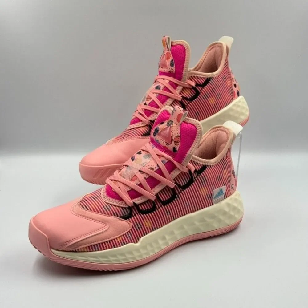 Adidas Mens 7 Pink Harden Vol. 5 Sugar Skull Dia de los Muertos Boost